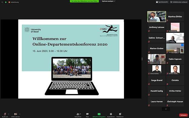 Online Departementskonferenz
